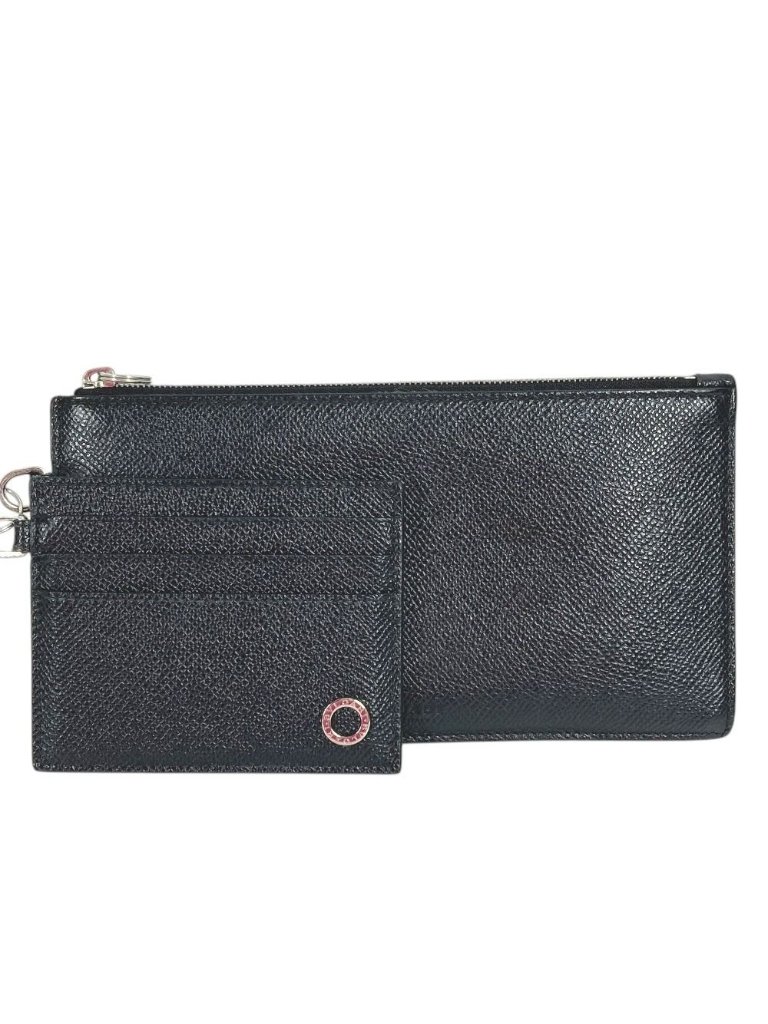 Bvlgari Coin Case &Card Leather Black